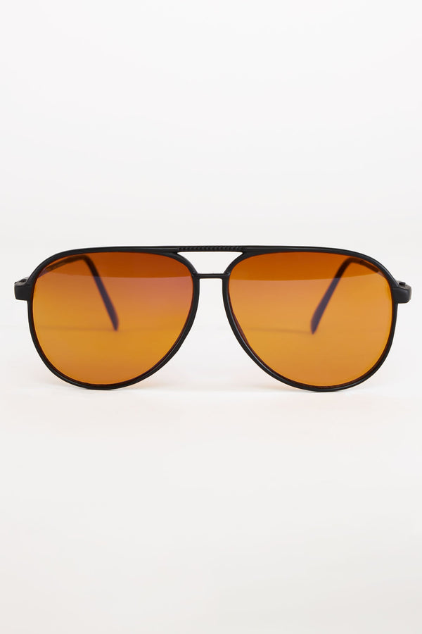 los angeles apparel Men's Sunset Aviator Sunglasses