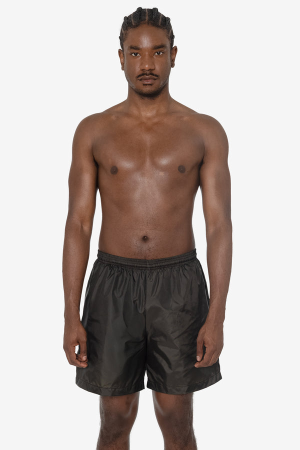 los angeles apparel Men's-Unisex Nylon Taffeta Wide Shorts / Swim Trunk