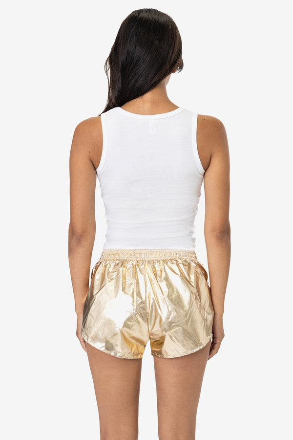 Los Angeles Apparel Metallic Nylon Foil Women's Running Shorts