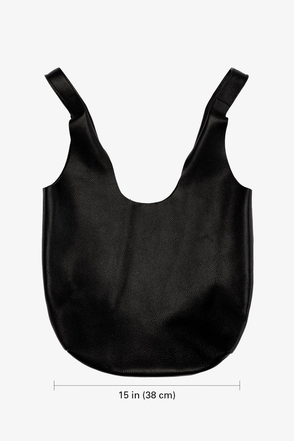 los angeles apparel Monochromatic Leather Shopping Bag