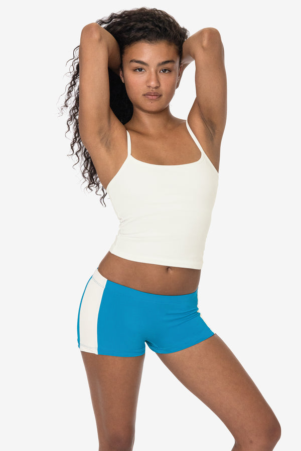 Los Angeles Apparel Nylon Tricot 2-Tone Mini Shorts