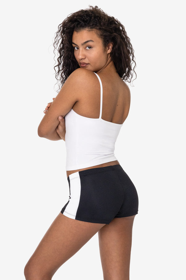 los angeles apparel Nylon Tricot 2-Tone Mini Shorts