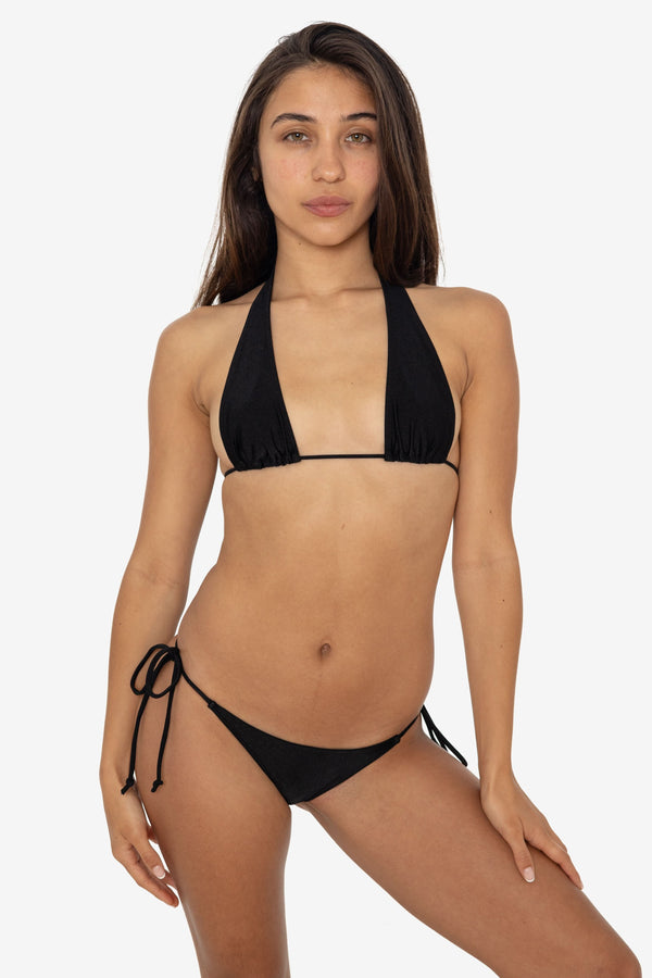 los angeles apparel Nylon Tricot Low Rise Bikini Bottom