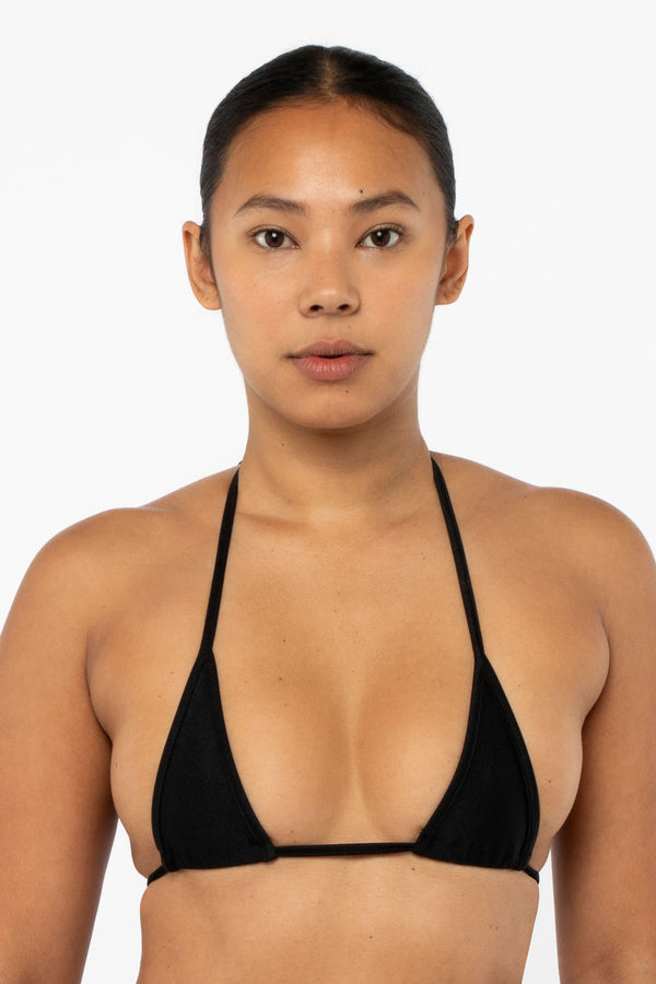 los angeles apparel Nylon Tricot Micro Triangle Top