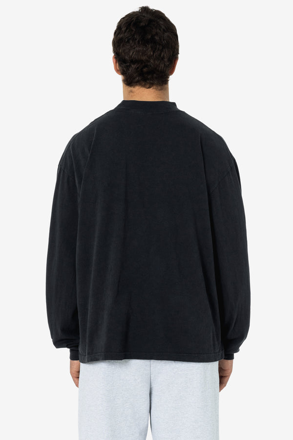 Los Angeles Apparel Oversized Long Sleeve High Mockneck T-Shirt