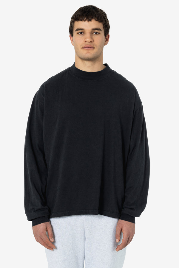 los angeles apparel Oversized Long Sleeve High Mockneck T-Shirt