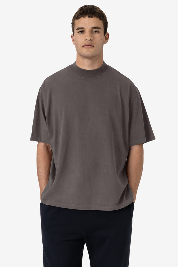 Los Angeles Apparel Oversized Short Sleeve High Mockneck T-shirt