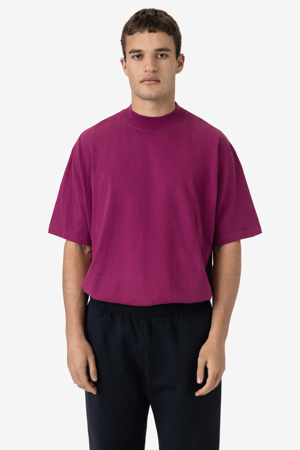 Los Angeles Apparel Oversized Short Sleeve High Mockneck T-shirt