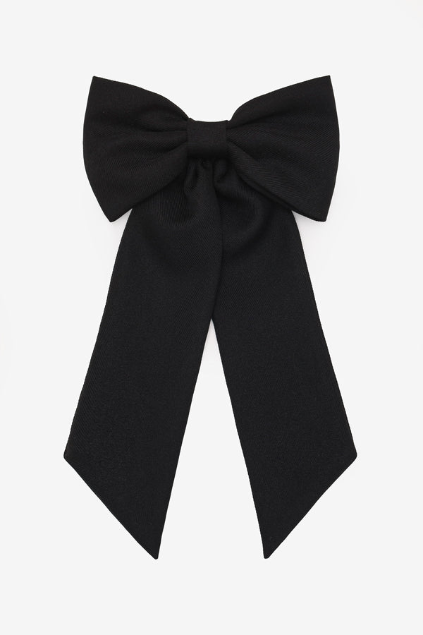 los angeles apparel Poly Gabardine Long Schoolgirl Bow