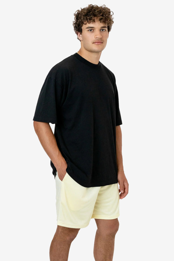 Los Angeles Apparel Poly Pique Mesh Mid-Length Shorts