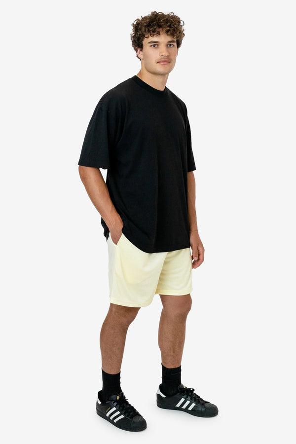 Los Angeles Apparel Poly Pique Mesh Mid-Length Shorts