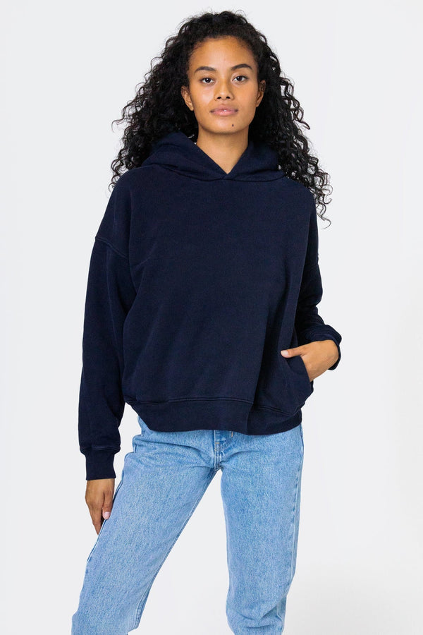 Los Angeles Apparel Puffy Heavyweight Fleece Cropped Hoodie