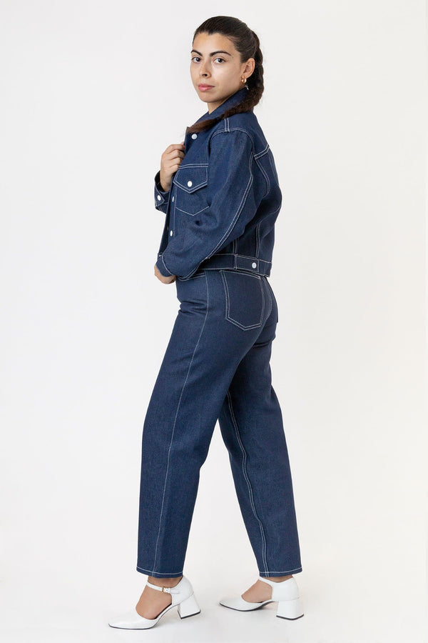 Los Angeles Apparel Raw Indigo Women's Relaxed Fit Jeans