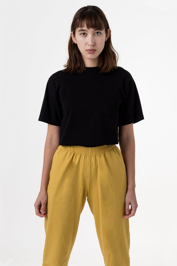 los angeles apparel Short Sleeve Garment Dye Pocket T-Shirt