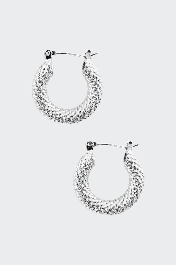 Los Angeles Apparel Thick Twisted Pincatch Earrings