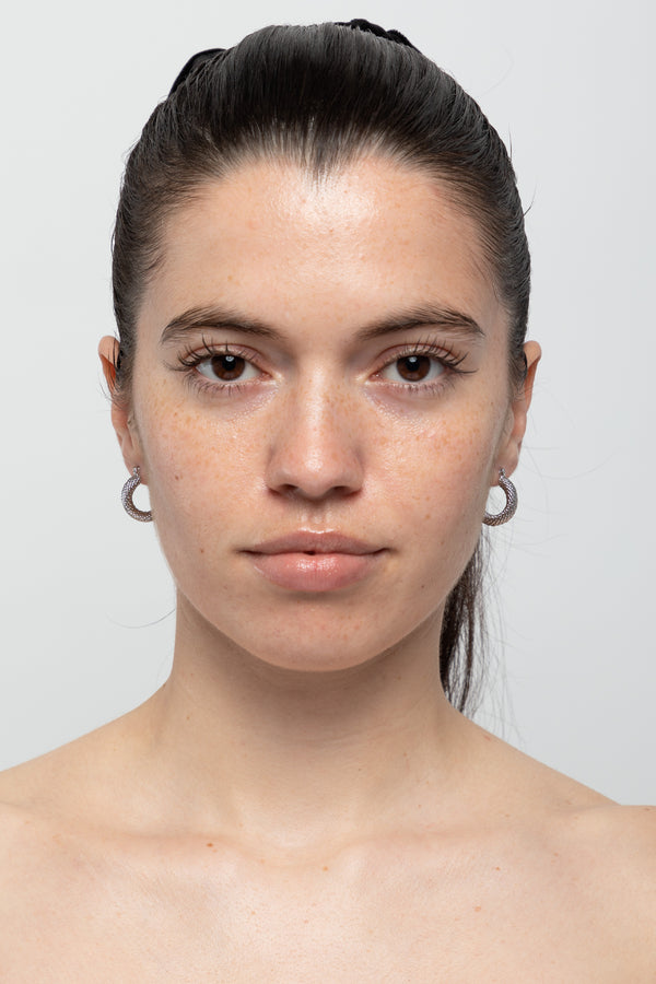 Los Angeles Apparel Thick Twisted Pincatch Earrings