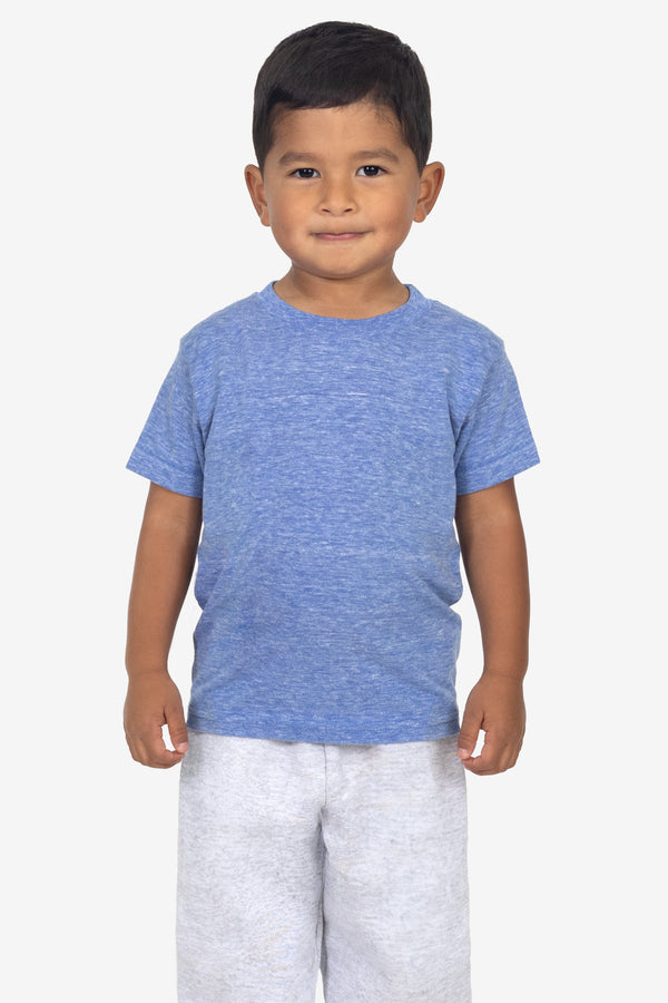 Los Angeles Apparel Toddler Tri-Blend Crew Neck T-Shirt