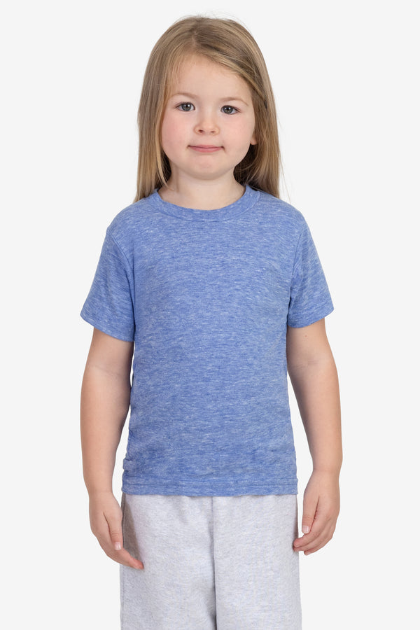 Los Angeles Apparel Toddler Tri-Blend Crew Neck T-Shirt