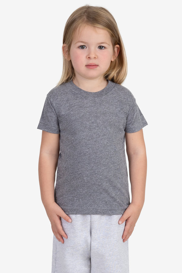Los Angeles Apparel Toddler Tri-Blend Crew Neck T-Shirt
