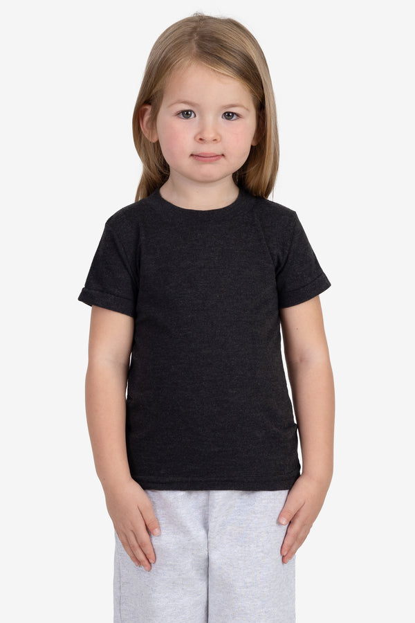 los angeles apparel Toddler Tri-Blend Crew Neck T-Shirt