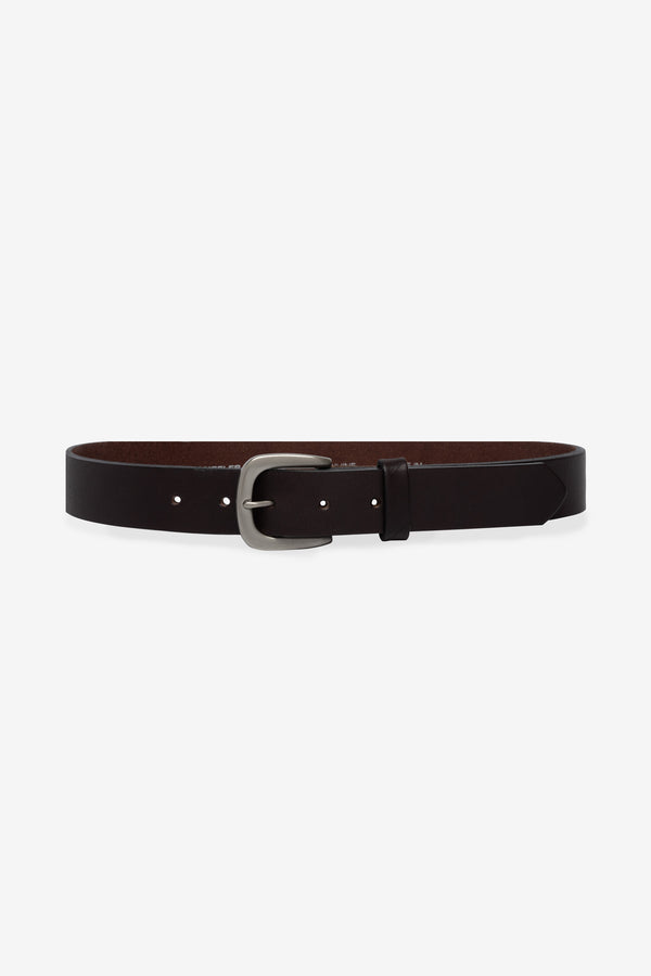 Los Angeles Apparel Unisex Rounded Square Buckle Leather Belt