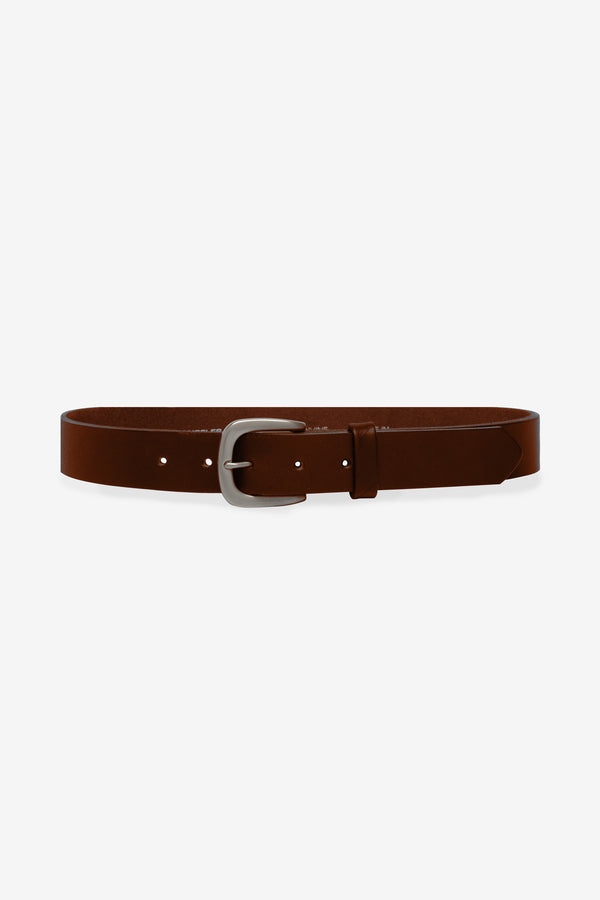 Los Angeles Apparel Unisex Rounded Square Buckle Leather Belt