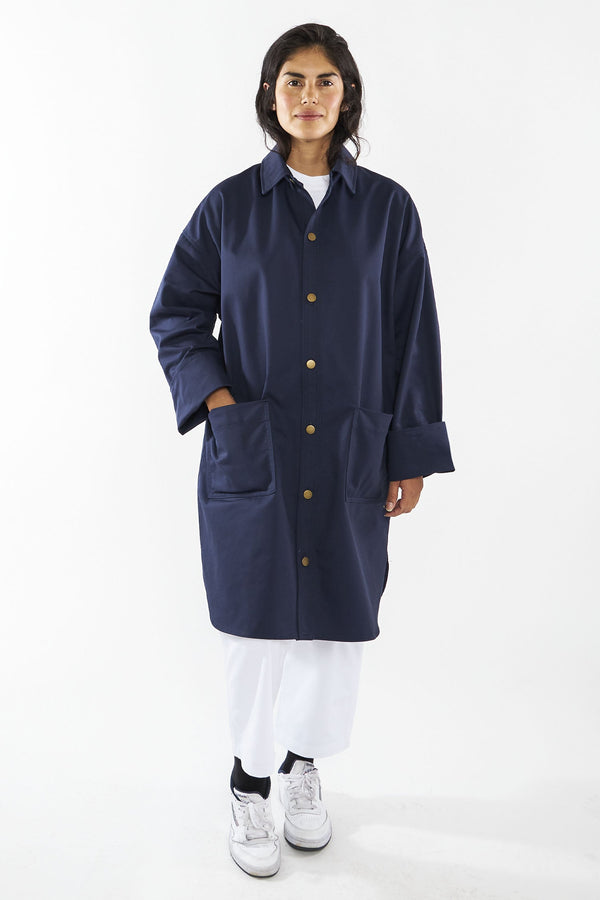 los angeles apparel Unisex Twill Mid Length Lab Coat