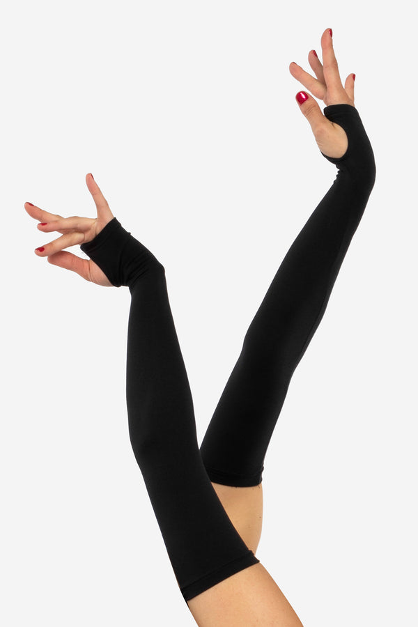 los angeles apparel UPF 40 Jersey Fingerless Sun Gloves