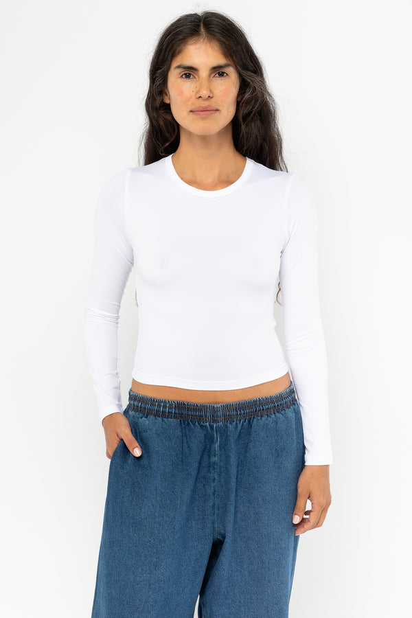 Los Angeles Apparel UPF40 Long Sleeve Crew Neck T-Shirt