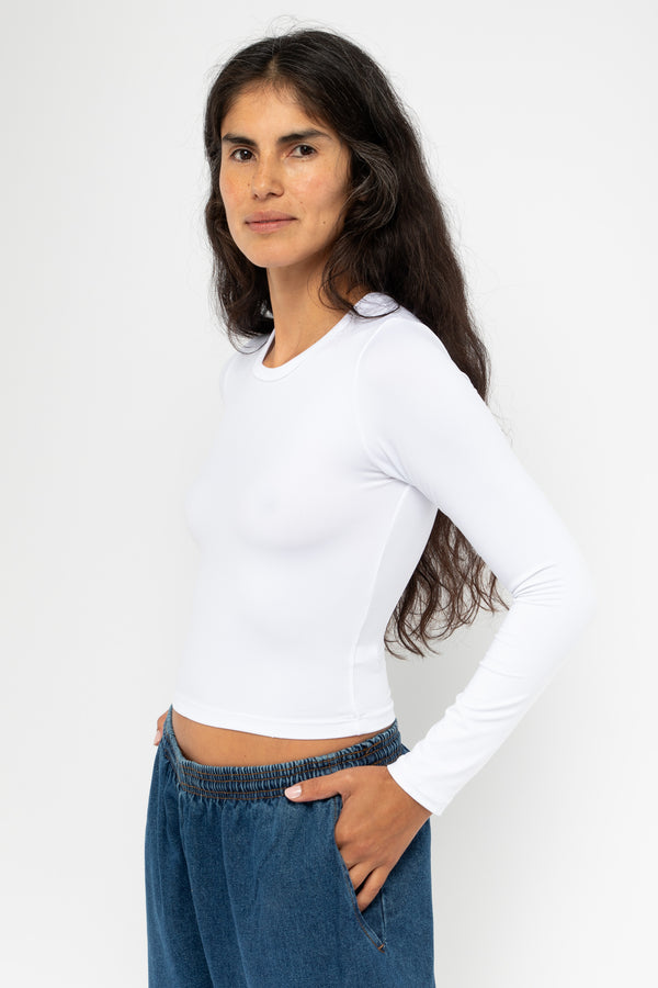 Los Angeles Apparel UPF40 Long Sleeve Crew Neck T-Shirt