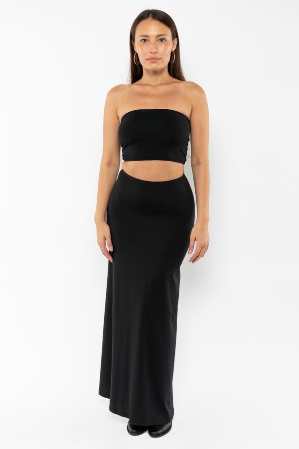 los angeles apparel UPF40 Performance Jersey Maxi Skirt