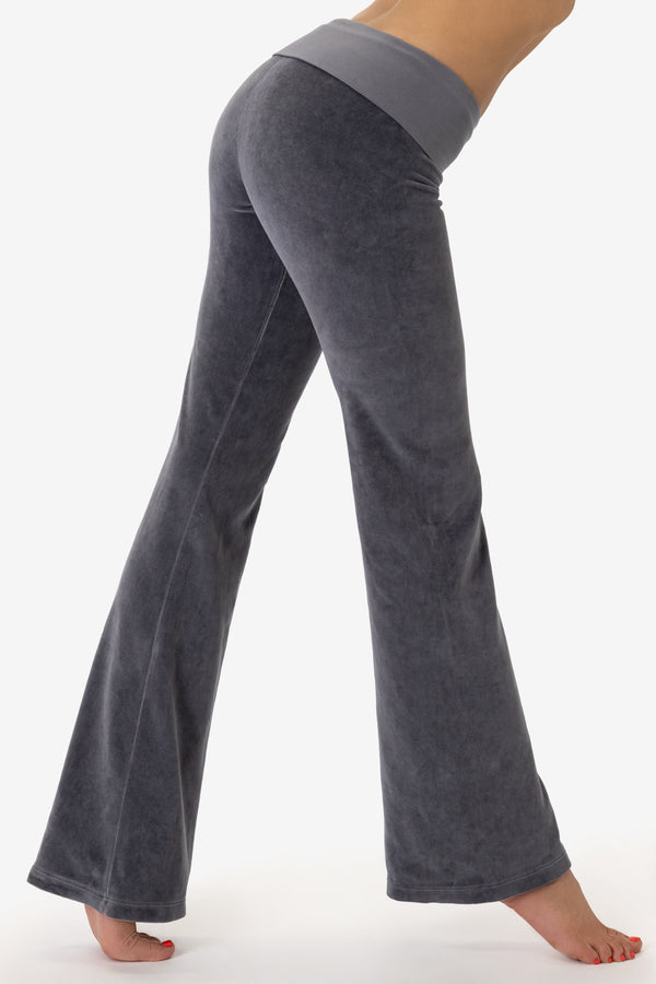Los Angeles Apparel Velour Garment Dye Yoga Legging