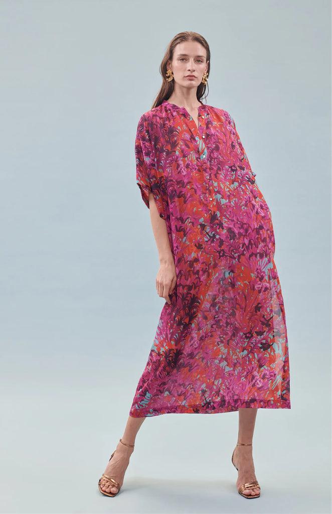 Ailanto Floral Button Caftan