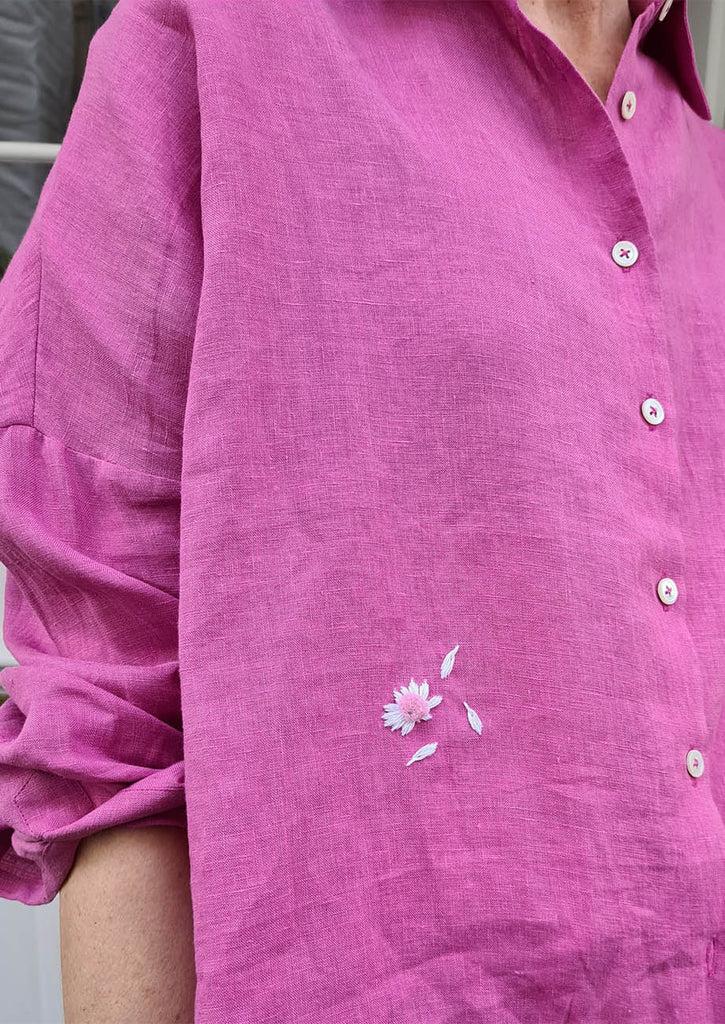 An An Londree Linen Summer Blouse