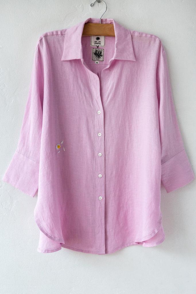 An An Londree Linen Summer Blouse