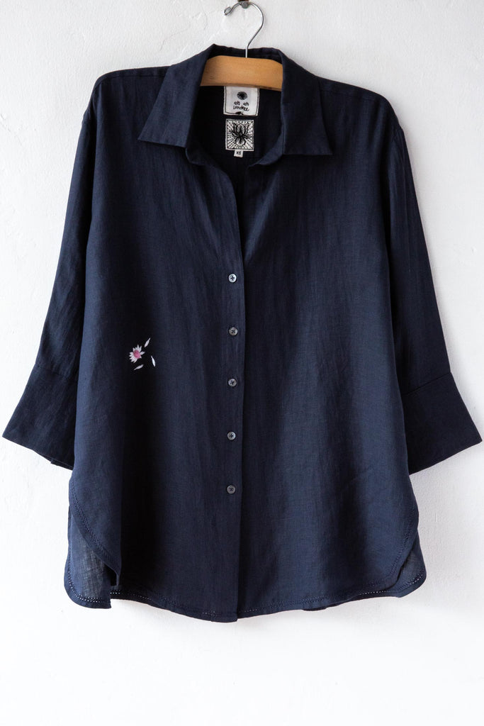 An An Londree Linen Summer Blouse