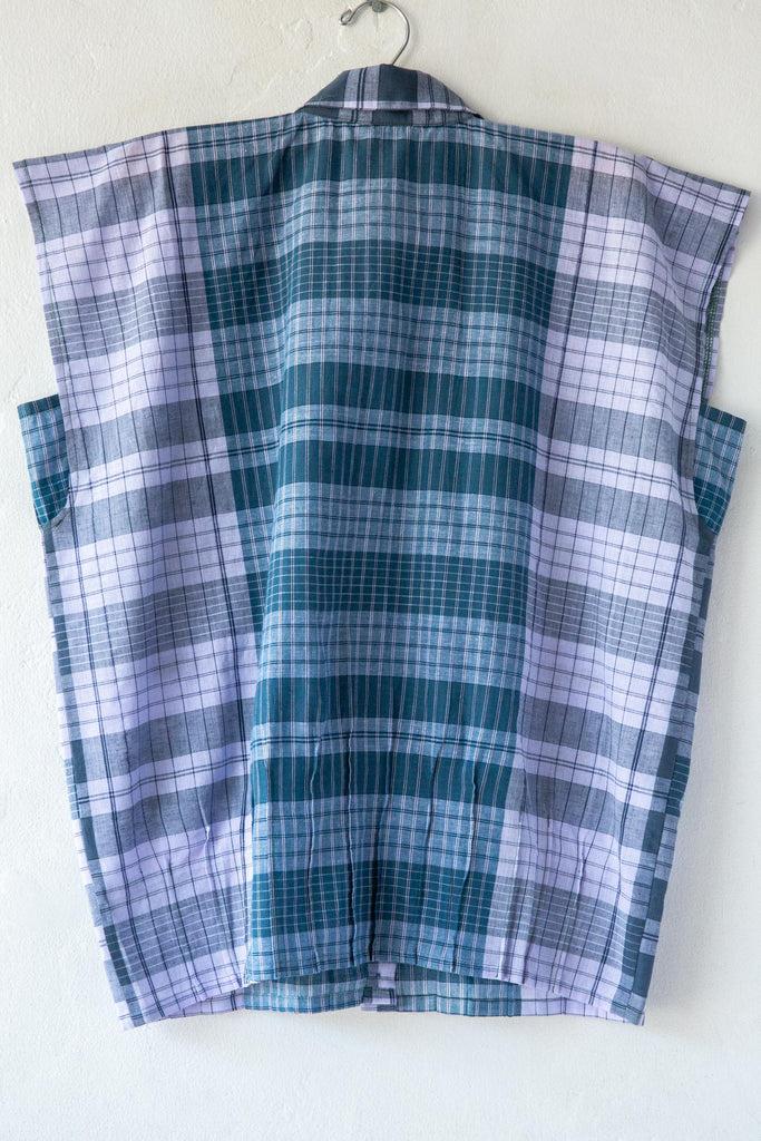 Cut-Line Madras SL Collar Shirt