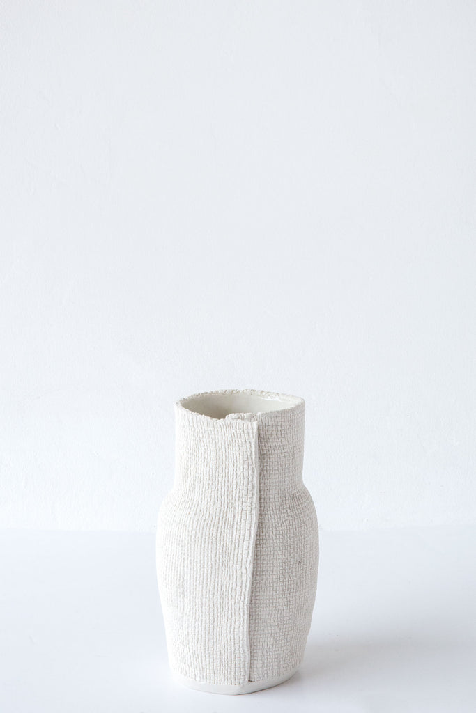 Cym Warkov Ceramics Burlap Bottle Vase