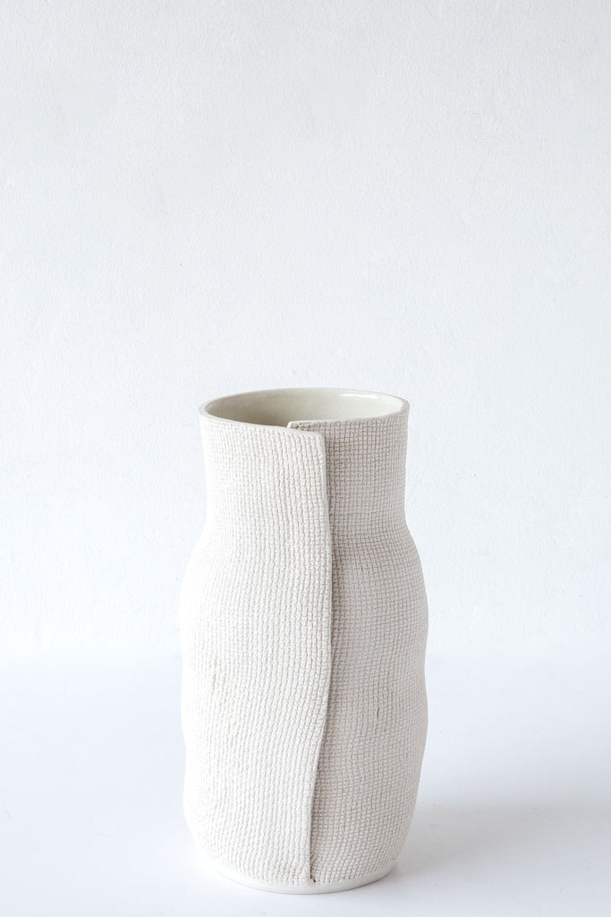 Cym Warkov Ceramics Burlap Bottle Vase