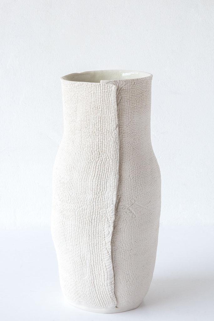 Cym Warkov Ceramics Burlap Bottle Vase