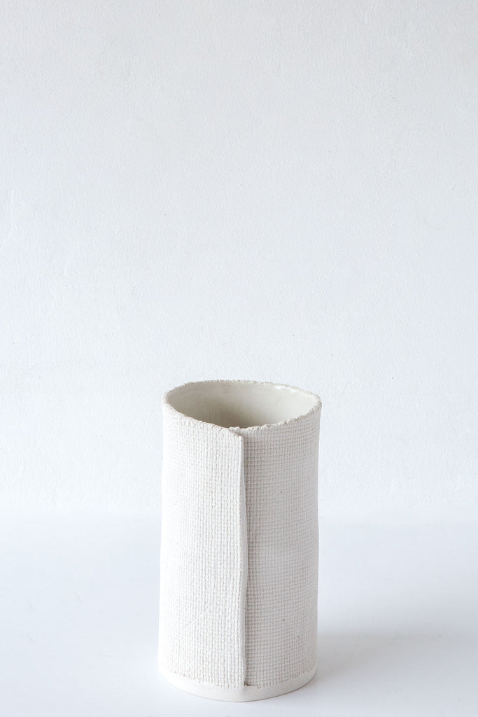 Cym Warkov Ceramics Burlap Cylinder Vase