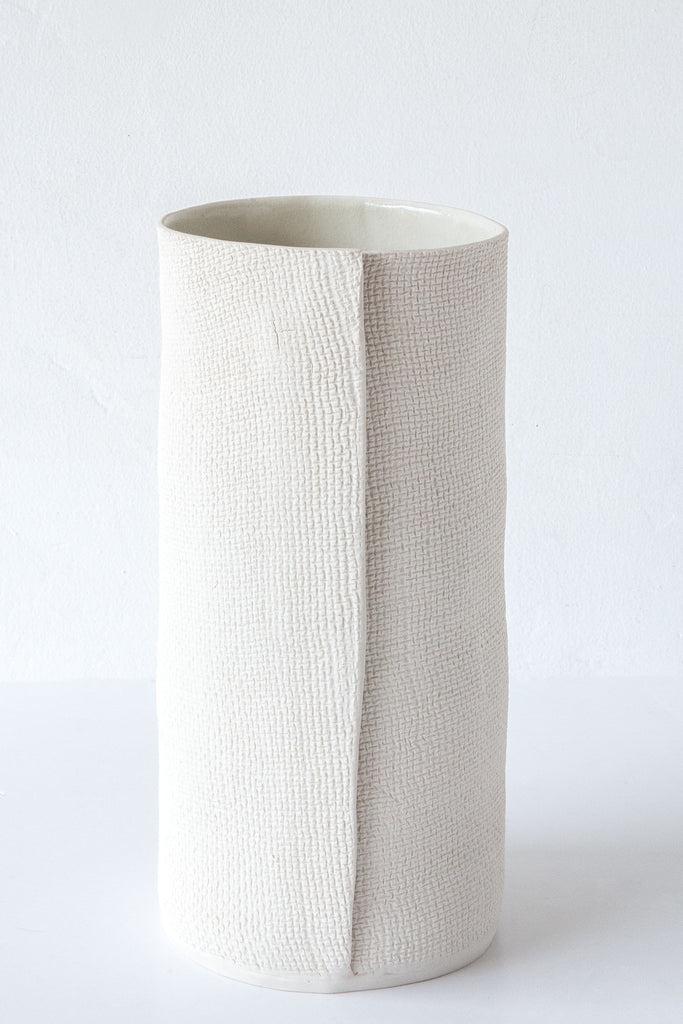 Cym Warkov Ceramics Burlap Cylinder Vase
