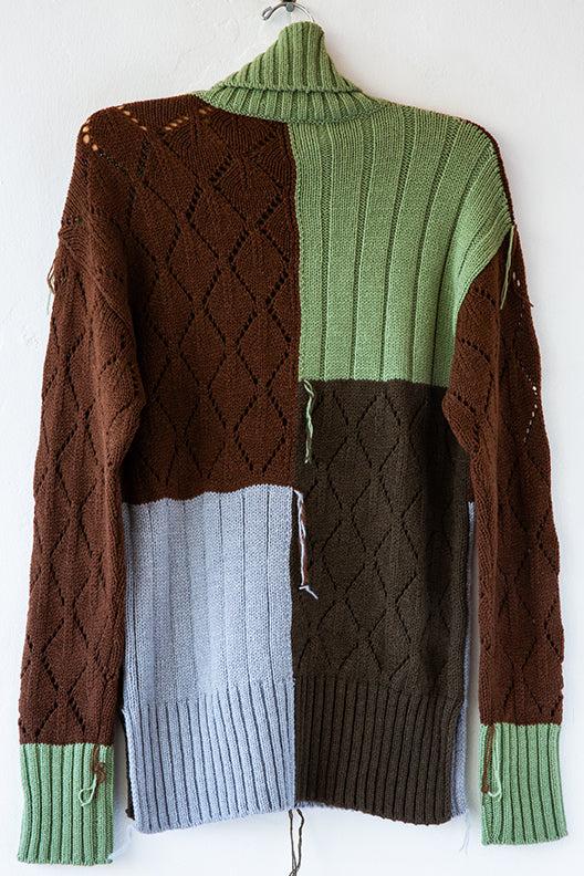Danielapi Patchwork Turtleneck