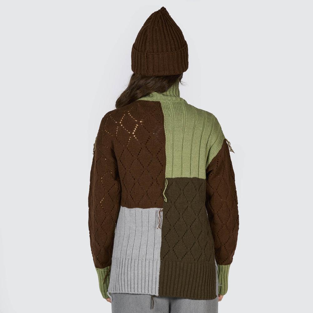 Danielapi Patchwork Turtleneck