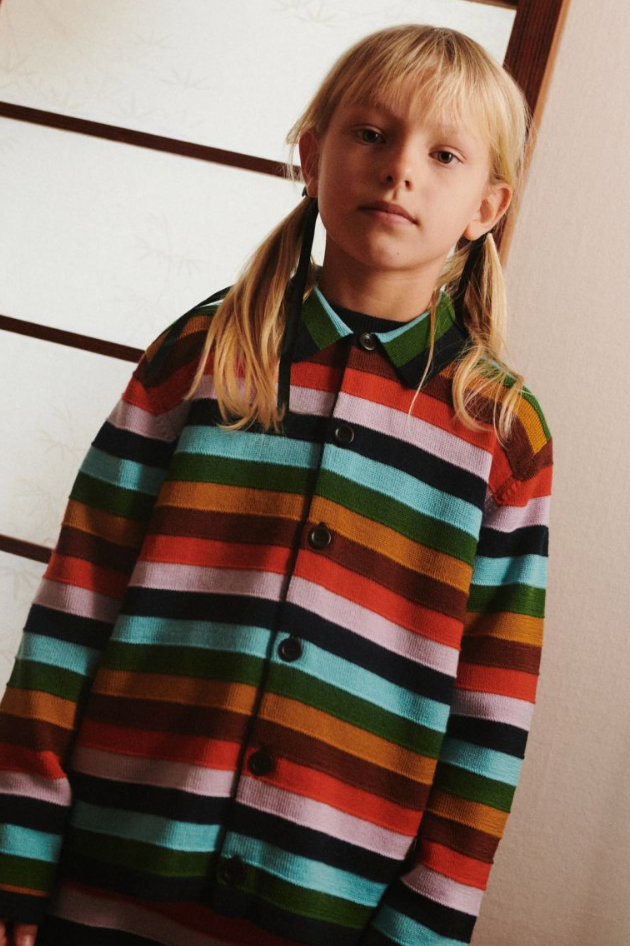 FUB Stripe Shirt Jacket