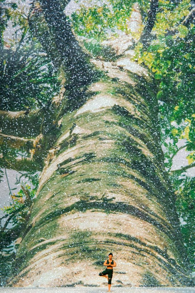 Glass Cathedrals Miniature Art Box Yoga Tree