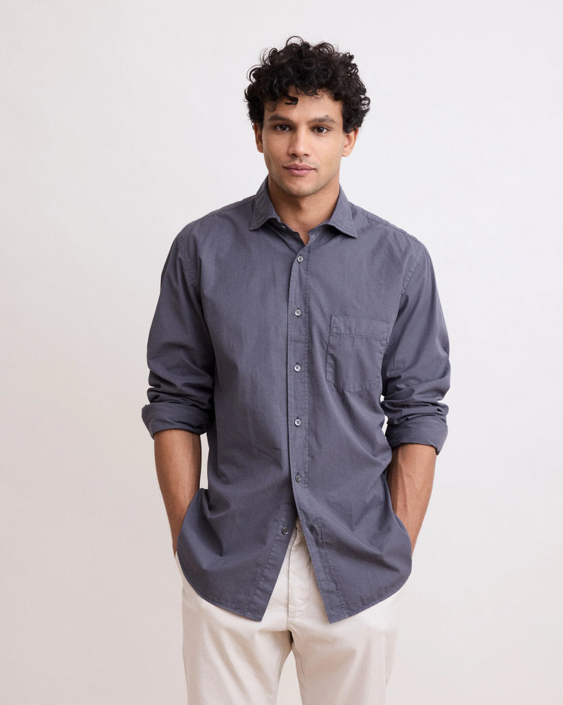Hartford Paul Pat Peach Twill Shirt