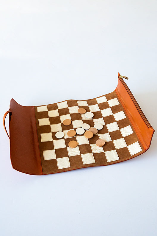 Il Bisonte Leather Checker Board