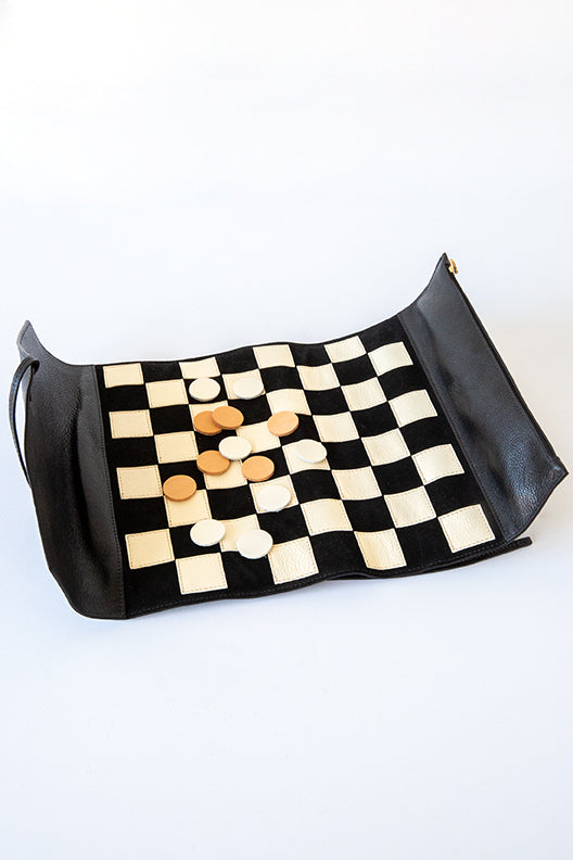 Il Bisonte Leather Checker Board