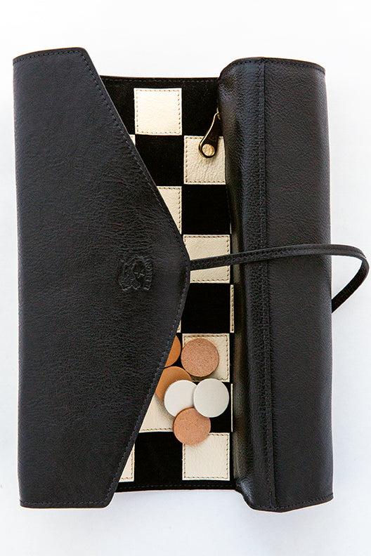 Il Bisonte Leather Checker Board